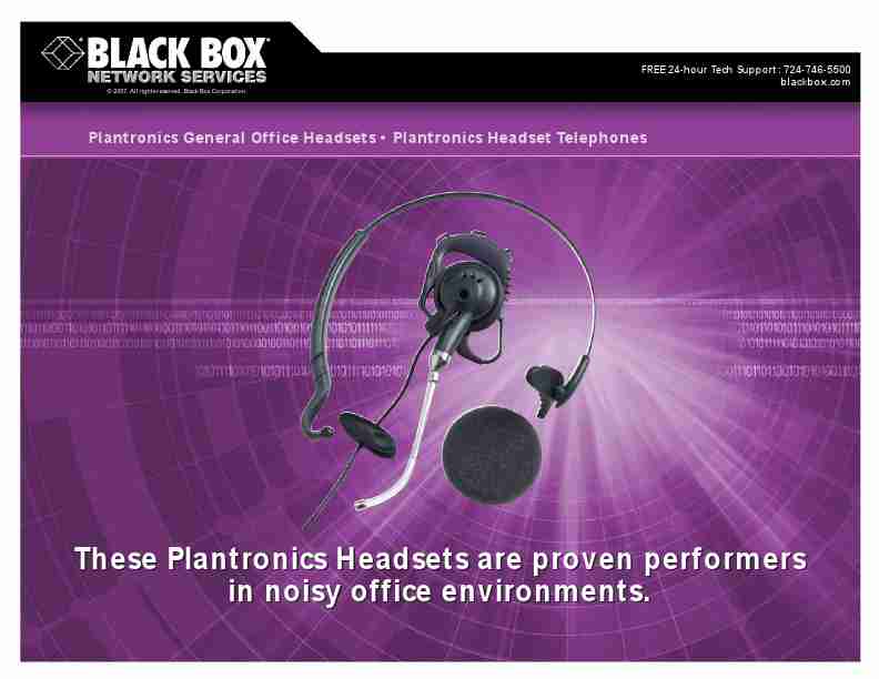 Black Box Headphones General Office HeadsetHeadset Telephone-page_pdf